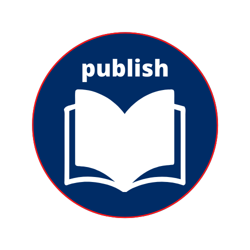 save writting button with an open book